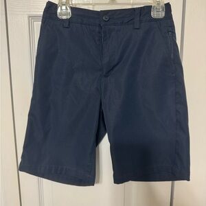 Boy’s Land’s End Navy Uniform Classic Active Performance Chino Shorts